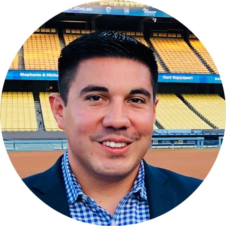 circular headshot of LMU SOE faculty and staff member Manny Aceves