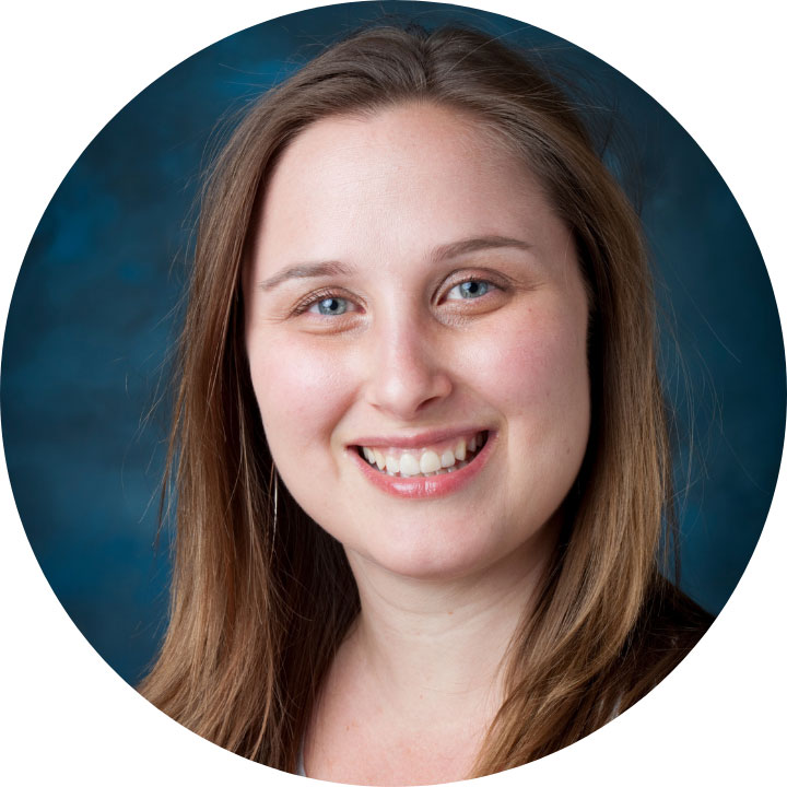 circular headshot of LMU SOE faculty member Emily Fisher