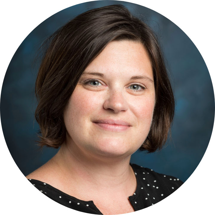 circular headshot of LMU SOE faculty and staff member Becky Stephenson